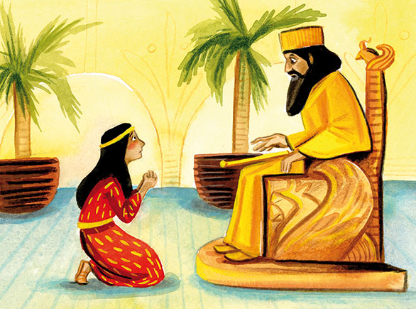 Bibelillustration Pharao - Illustration Liliane Oser 